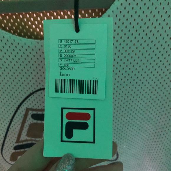 cropped retro fila jersey, reversible (NWT!!) - Picture 4 of 4